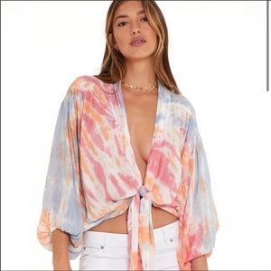 YF&B Carmen Top in Blue Bahama Wash